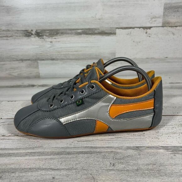 Rio Soul Brazil Womens Gray & Orange Lace-Up‎ Running Sneakers Shoes US 9 - Picture 2 of 10
